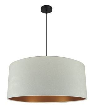 LAMPA WISZĄCA SUFITOWA ŻYRANDOL ABAŻUR WELUR 45 CM