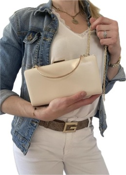 ВЕЧЕР торжественная сумка, шкатулка, свадьба, причастие, БЕЖЕВЫЙ