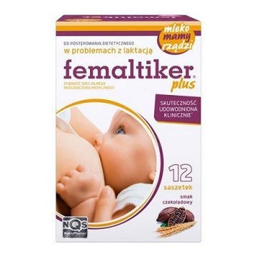 FEMALTIKER PLUS smak czekoladowy 12 saszetek