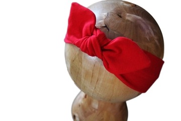 Opaska pin up wąska czerwona 6 cm damska