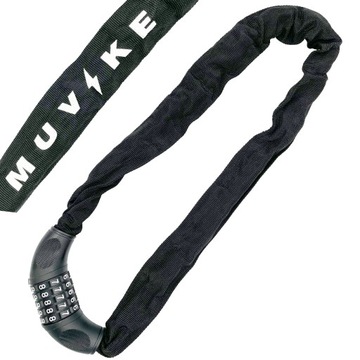 ЦЕПЬ ВЕЛОСИПЕДНОГО ЗАМКА MUVIKE SOLID 900/6C КОМБИНАЦИЯ 90см