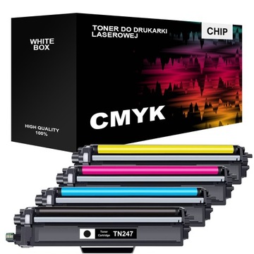 4x tonery CMYK do TN247 TN243 DCP-L3510CDW