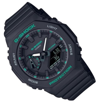 Czarny damski zegarek sportowy na pasku Casio G-Shock GMA-S2100GA +GRAWER