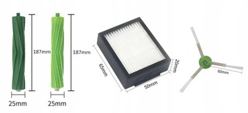 Фильтры-щетки-ролики для iRobot Roomba E4 E5 E6 E7 I3 I4 I5 I6 I7 I8 J7