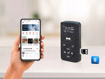 ПОРТАТИВНОЕ ЦИФРОВОЕ РАДИО DAB+ С ЖК-ДИНАМИКОМ BLUETOOTH
