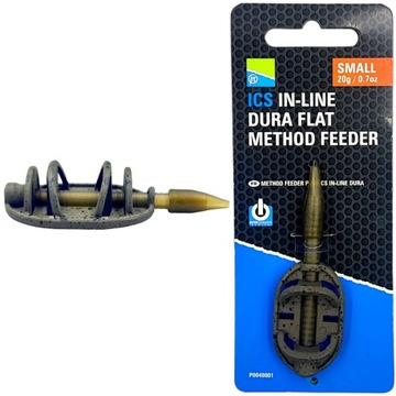 Podajnik PRESTON koszyk koszyczek ICS In line Dura Flat L 30g Method Feeder