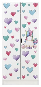 Unicorn Roma Junior детский шкаф 70x42,5x161,5c