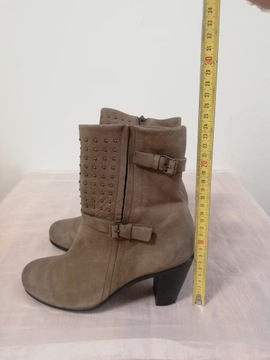 Buty botki skórzane Ecco Touch r. 37 , wkł 24 cm