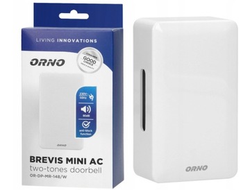 Dzwonek dwutonowy przewodowy do drzwi 230V BIM-BAM BREVIS ORNO