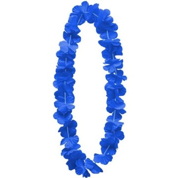 Naszyjnik Hawajski Kwiaty Party Niebieski