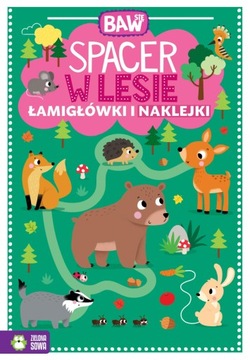 Zielona Sowa Baw się. Spacer w lesie. Łamigłów
