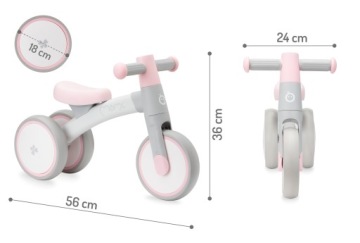 MoMi TEDI ride-on - розовый беговел