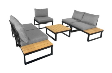 САДОВАЯ МЕБЕЛЬ МОДУЛЬНЫЙ КОМПЛЕКТ МЕБЕЛИ УГЛОВОЙ ДИВАН ДЛЯ ТЕРРАСЫ ДЛЯ САДА LISA