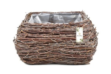 Березовый цветочный горшок, плетеная шкатулка, кладбищенское покрывало, украшение могилы.