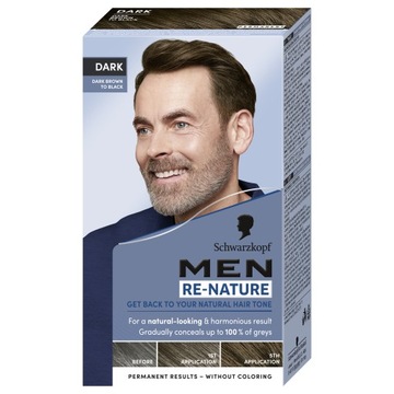 Schwarzkopf Men Re-Nature Dark odsiwiacz dla mężczyzn ciemny brąz