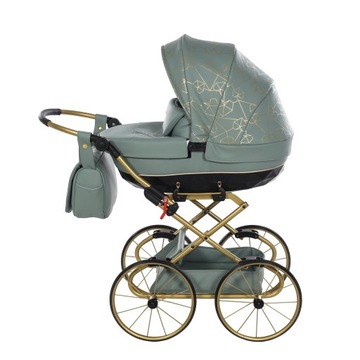 Коляска для кукол Tako HEART mini 03 зеленая (3-8л)