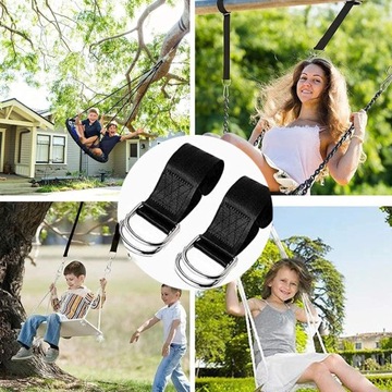 крепление к качелям, гамаку, стулу, тросы, ленты, черные ремни, 2 шт.
