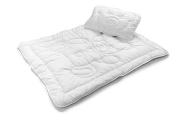 KOŁDRA DO ŁÓŻECZKA DZIECIĘCA 90x120 PODUSZKA MIŚ