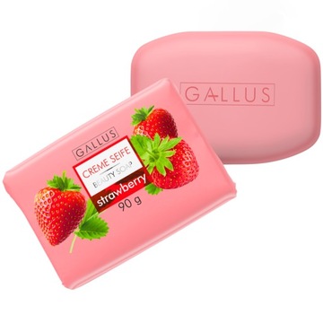 Gallus Pielęgnujące Mydło w Kostce Truskawkowe 90g