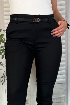 ЭЛЕГАНТНЫЕ ЖЕНСКИЕ ДЛИННЫЕ БРЮКИ-СИГАРИЛЕТЫ ПОЯС ФРЕЗИЯ M