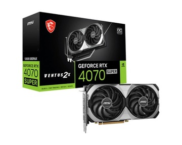 Karta MSI RTX 4070 SUPER 12GB VENTUS 2X OC GDDR6X DLSS 3