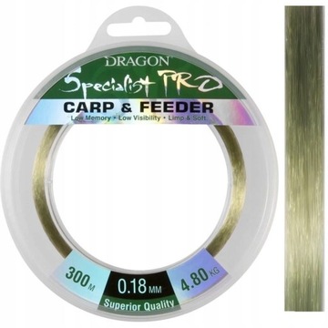 ŻYŁKA DRAGON SPECIALIST CARP FEEDER 300m 0,28mm