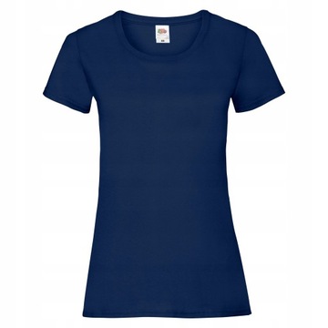 KOSZULKA DAMSKA T-SHIRT FRUIT OF THE LOOM NAV XL