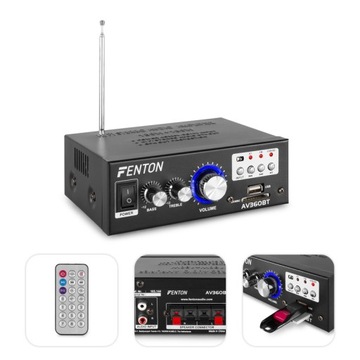 Wzmacniacz 2x 40W BT USB MP3 FM FENTON