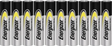 10 x промышленных щелочных батареек AA R6 Energizer