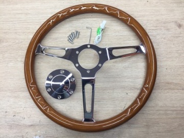 Рулевое колесо Retro Wood Classic 38 см для SAAB AUDI SEAT MERCEDES VOLVO VW