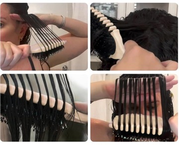 ЩЕТКА для вьющихся волос, кудрей, придающих форму локонов, из кабаньей щетины SzW13