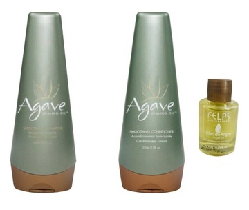 Zestaw Agave Szampon 250ml+Odżywka 250ml+olejek 7ml