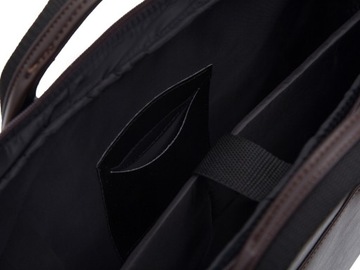 Męska torba na ramię laptopa SOLIER S13 brązowa