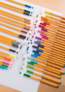 Stabilo Point 88 / тонкая подводка 0,4 мм, МИКС ЦВЕТОВ, НАБОР 10 ШТ.