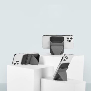 Подставка и кошелек для телефона MOFT Snap-On (совместим с MagSafe) — серый