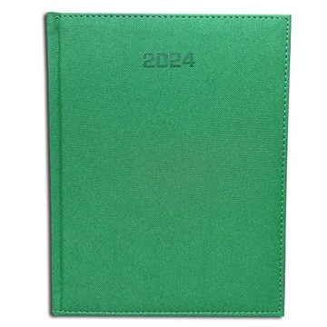 Kalendarz 2024 B5 tygodniowy ROZKŁADÓWKA DENIM JEANS ZIELONY