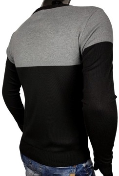 МУЖСКОЙ СВИТЕР С ПРИБАВКОЙ ШЕРСТИ O71 размер XL