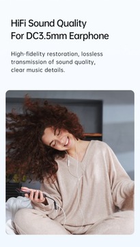 Аудиоадаптер USB-C — AUX Mini Jack 3,5 мм ЦАП + USB-C PD 60 Вт