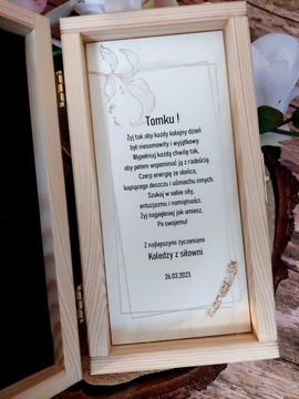 HAJS Коробка на день рождения 18,30,40... ЦВЕТА гравировка