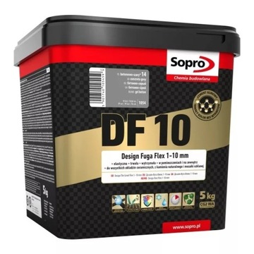 Sopro DF10 fuga betonowo-szary 14 5kg 1054