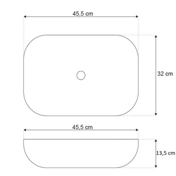 VELDMAN КЕРАМИЧЕСКАЯ РАКОВИНА TOKYO БЕЛАЯ 45