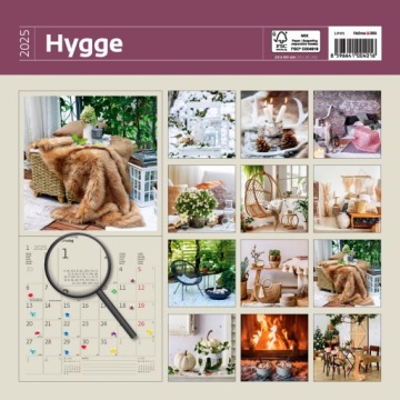 Helma365 Hygge 2025 настенный календарь 30 × 30 см