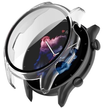 Etui Ochronne z wbudowanym SZKŁEM 2w1 do Xiaomi Amazfit GTR 3 / GTR 3 Pro