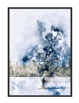 OBRAZ PLAKAT W RAMIE 53x73 cm Akwarela P1662
