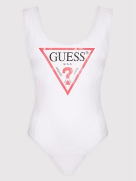 -38% GUESS BODY DAMSKIE BIAŁE SLIM FIT M