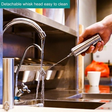 Ręczny spieniacz do mleka baterie, Latte,