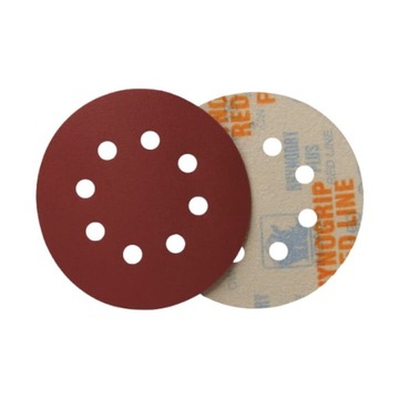 KRĄŻEK ŚCIERNY INDASA RED LINE 125 mm 8H - 220