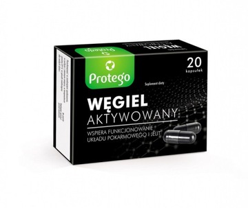 Protego Węgiel aktywowany 20 kapsułek