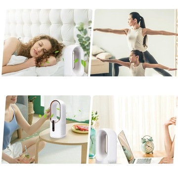 Безлопастной настольный вентилятор, 3 скорости, 2200 мАч, USB, тихий