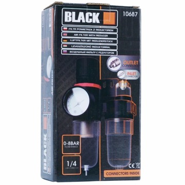 ФИЛЬТР-СУШИЛКА МАСЛЕНКА ВОЗДУШНЫЙ РЕДУКТОР КОМПРЕССОР 1/4 ЧЕРНЫЙ